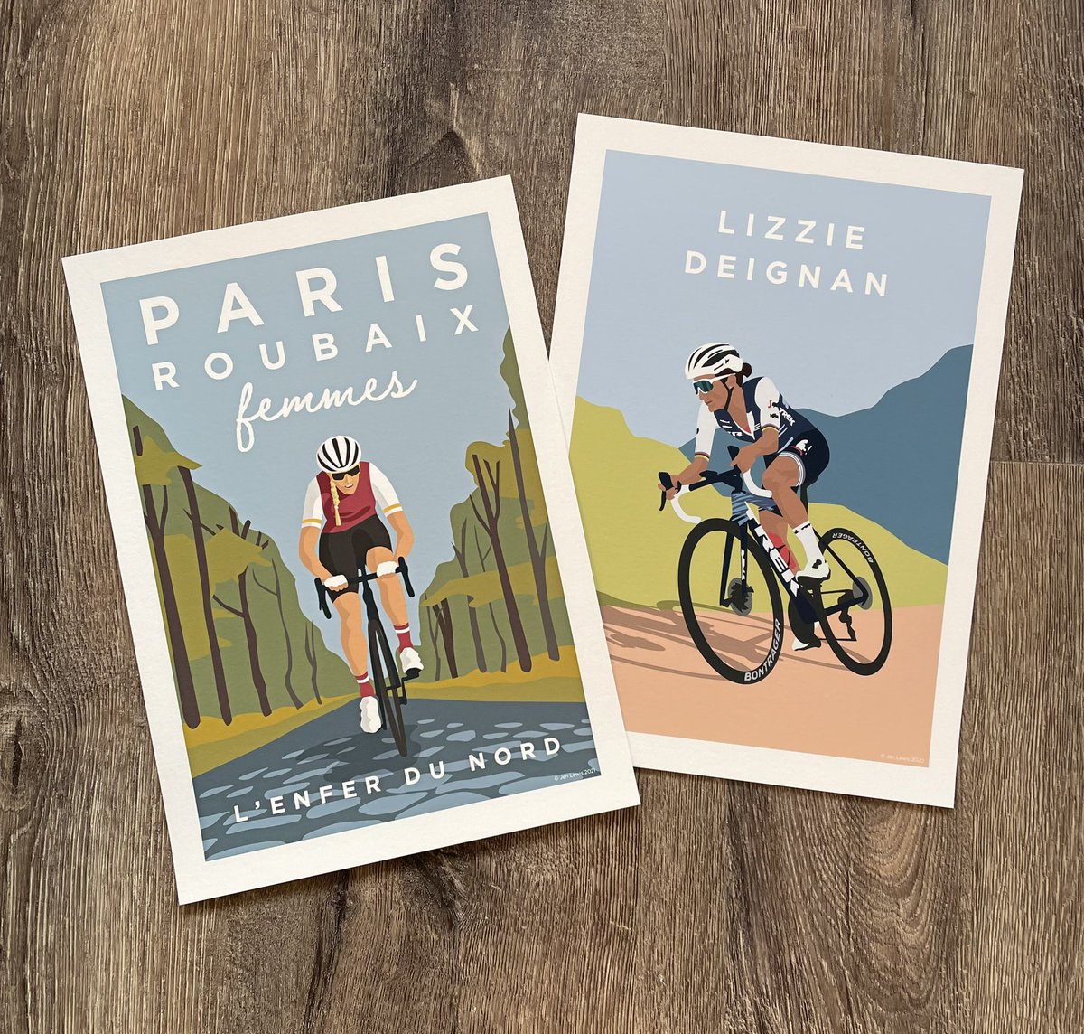 GIVEAWAY COMPETITION!

It’s <a href="/RoubaixFemmes/">Paris-Roubaix Femmes avec Zwift</a> day! 🇫🇷🚴🏻‍♀️. After last years inaugural women’s race and amazing solo breakaway win by <a href="/lizziedeignan/">Lizzie Deignan</a> I thought it fitting that I included her print as well! 

So to WIN both prints:
1️⃣ Follow me
2️⃣ Retweet!

#ParisRoubaixFemmes