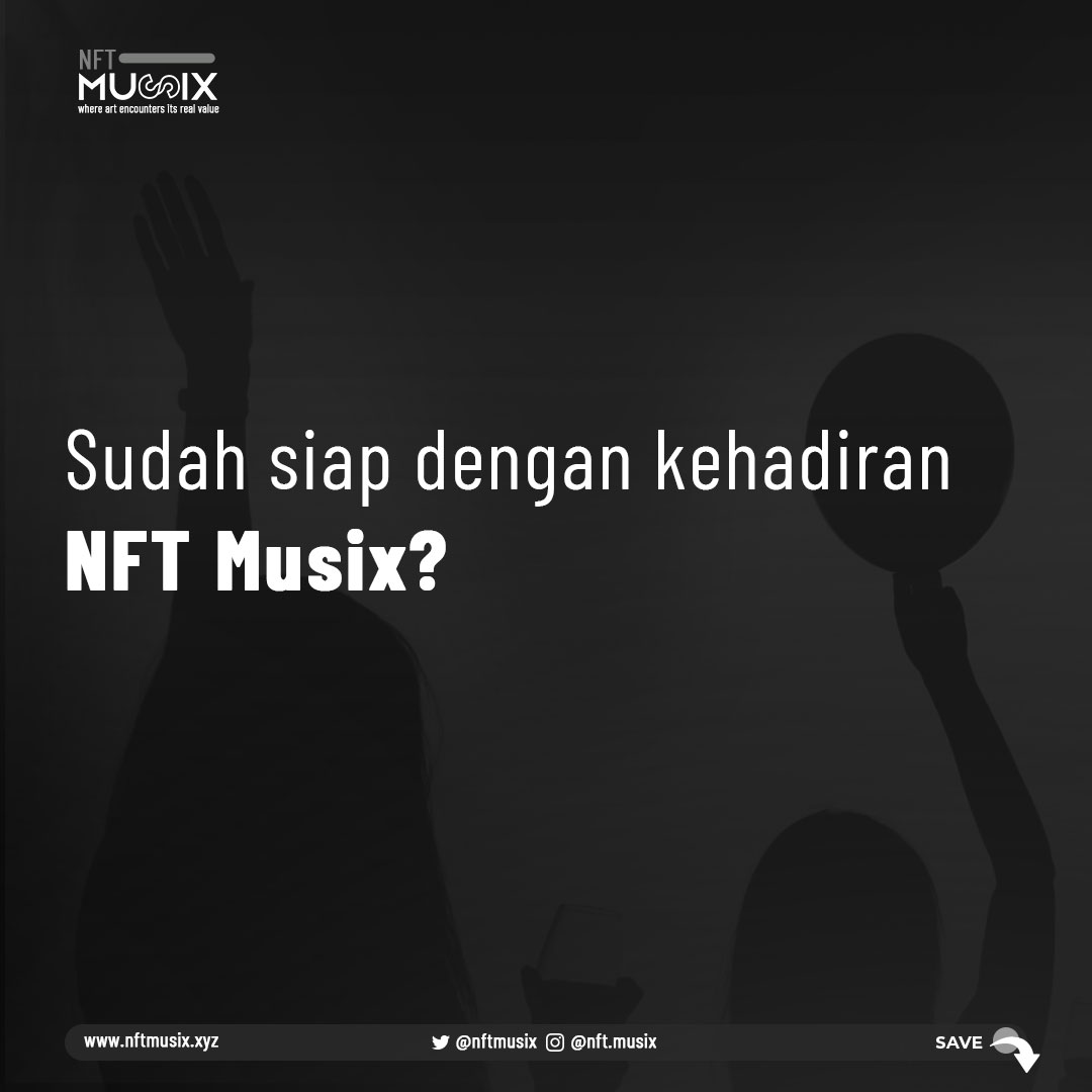 Apa sih NFT Musix &amp; tujuan yang akan kita capai untuk musisi terutama di Indonesia?
Geser yuk untuk semakin tau apa sih NFT Musix!

#NFTMusix #XpresiMusix #YukNFT
#NFT #Music #Audio #NFTIndonesia