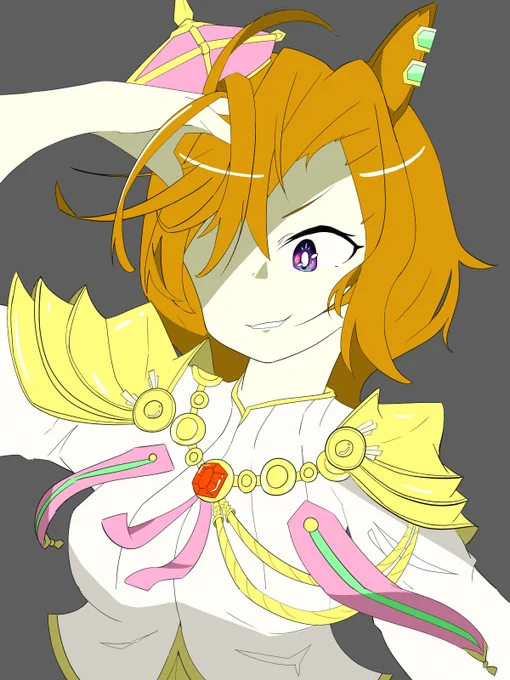 メンバーに来てくれた(招待した)記念にテイエムオペラオー描きました!!ようこそ!!!!#ウマ娘#テイエムオペラオー 