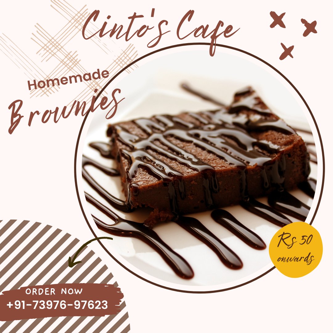 _emmanueldaniel's tweet photo. We are here to serve you the best and healthy homemade brownies. For orders contact 7397697623 #coimbatore #brownies #homemade #yummy #healthy  #food #snack https://t.co/jckHoxV0Cy