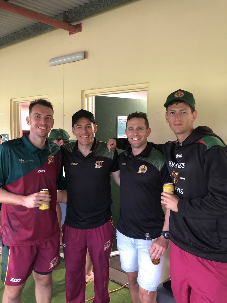 Good luck to <a href="/Moorlandscc/">Moorlands cc</a> today as they start their journey to winning all 3 trophies. Even more luck needed to Mucky McEwan - 5th best <a href="/tigerlandcc/">Redlands Tigers CC</a> overseas to join MCC!