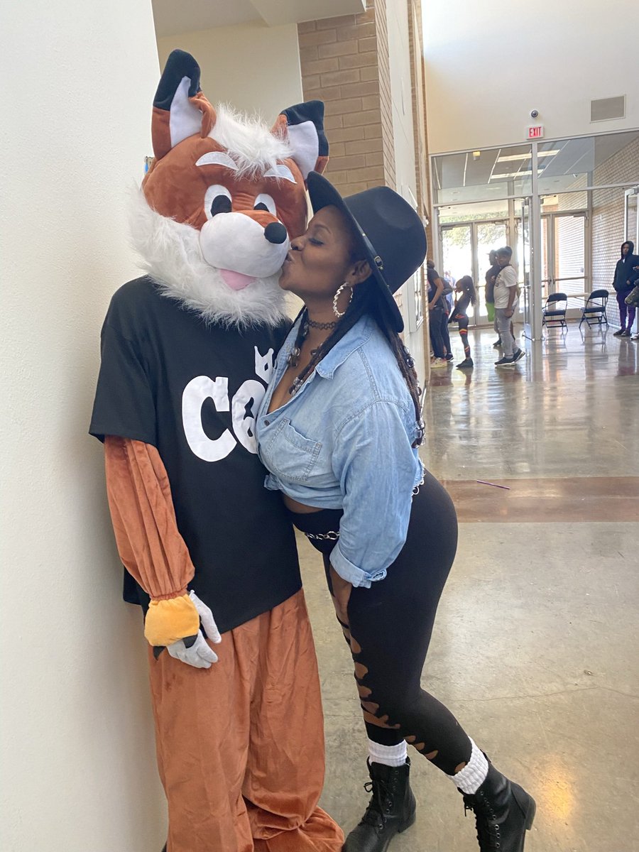 CurvyQueenz's tweet photo. We love our mascot 
GUS THE FOX 🦊 https://t.co/BTEDf9HqBC