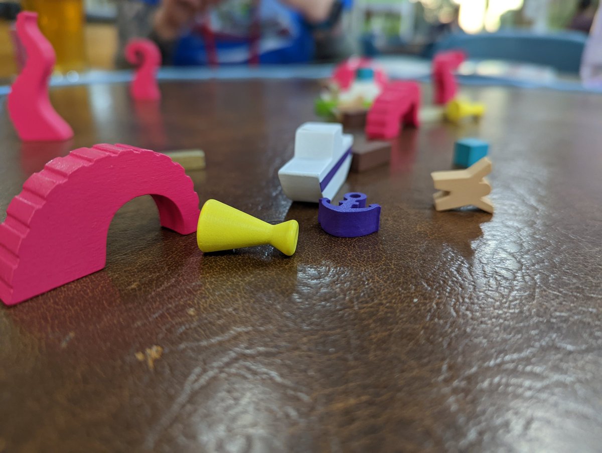 That dastardly octopus knocked everything off this ship in Crash Octopus #ozbunnycon