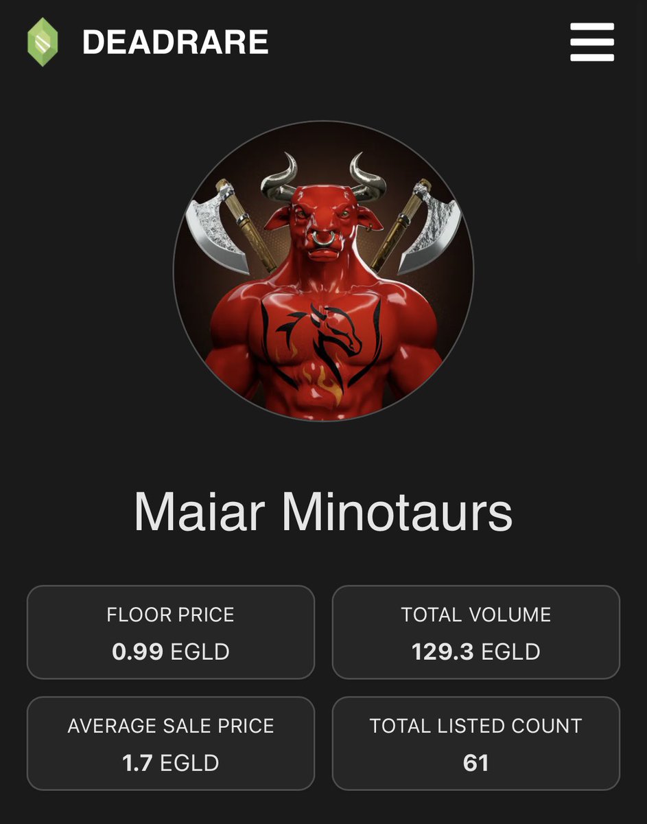 Maiar Minotaurs - SOLD OUT tweet media