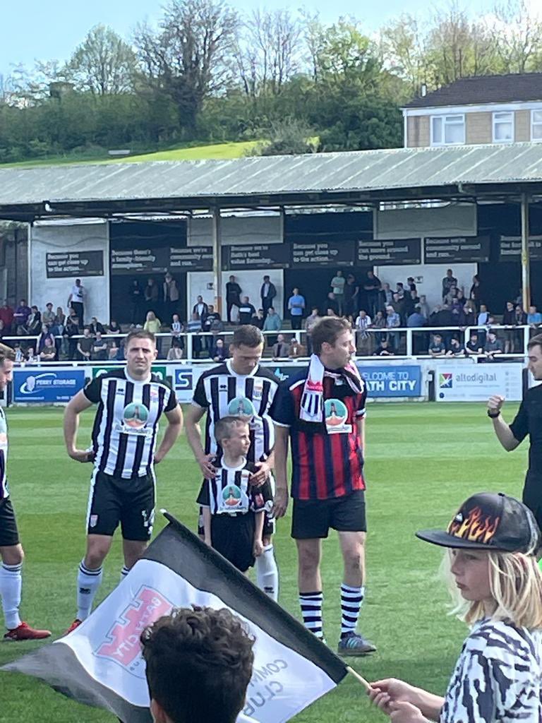 Home after a great family day out <a href="/BathCity_FC/">Bath City FC</a> , great hosts &amp; family club. Robbie absolutely delighted to be club mascot &amp; meet football idol <a href="/Cody_Cooke/">Cody Cooke</a> a great role model &amp; professional ⚫️⚪️