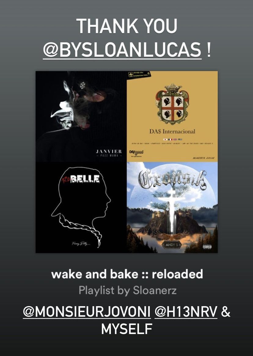 2012Beach_'s tweet photo. Merci à Sloan 🤍 d’avoir ajouté le titre “Brigitte Nielsen” à sa playlist “wake and bake :: reloaded”
Lien : https://t.co/0EnTznuS05
#2012Beach 🏝 https://t.co/1DnUBrAK6N