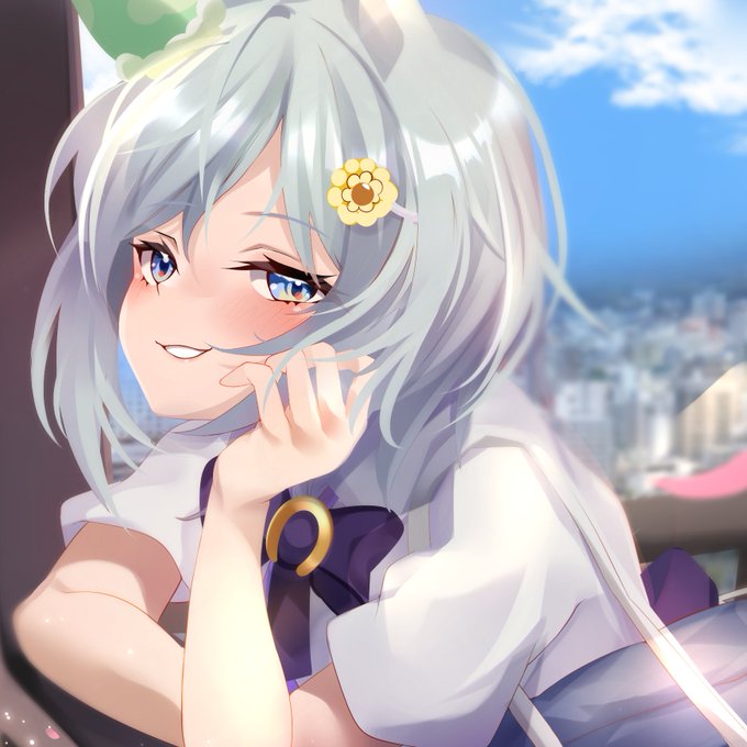 (トレセン学園以前の)学生セイちゃんと、おサボり青春してみたいなってイラストです…🌸☀
#セイウンスカイ #ウマ娘 