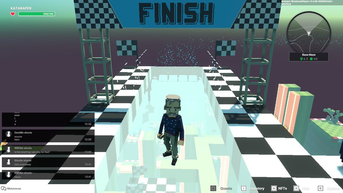 andrei_cotoman's tweet photo. During the scare maze card, I learned how to run faster and jump twice as wide 🤪🤪🤪🤪@TheSandboxGame https://t.co/XV1OHiaL4M