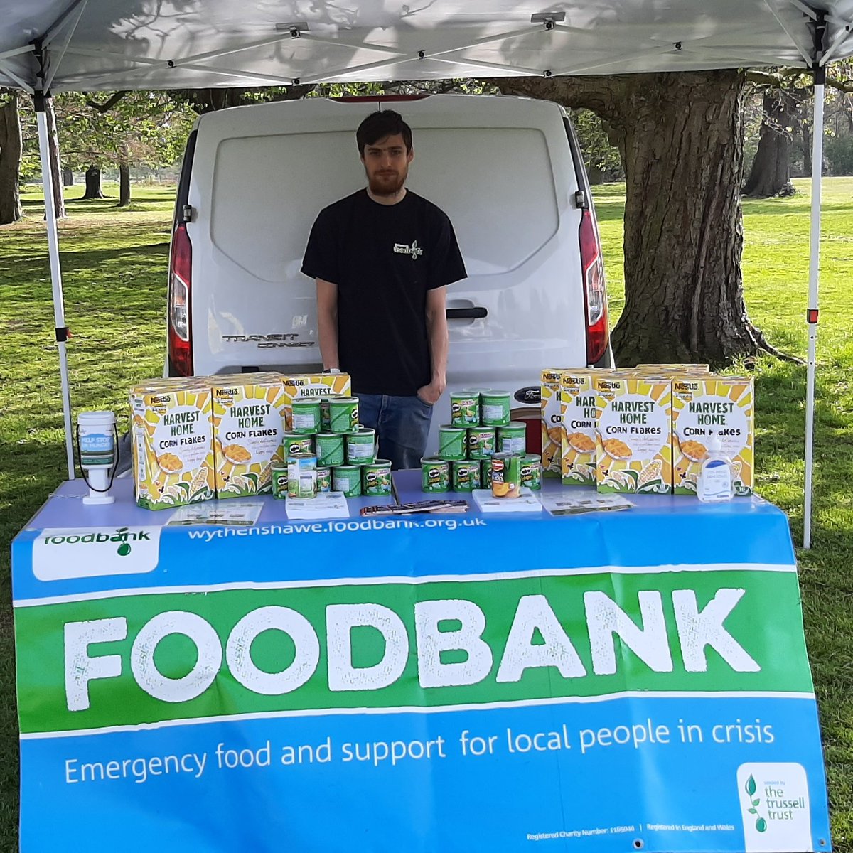 We're at Wythenshawe Park until 4pm today. Come join in the Easter Egg hunt and find out about the work of the foodbank. We're opposite Wythenshawe Hall! #EasterFun #CostOfLivingCrisis
