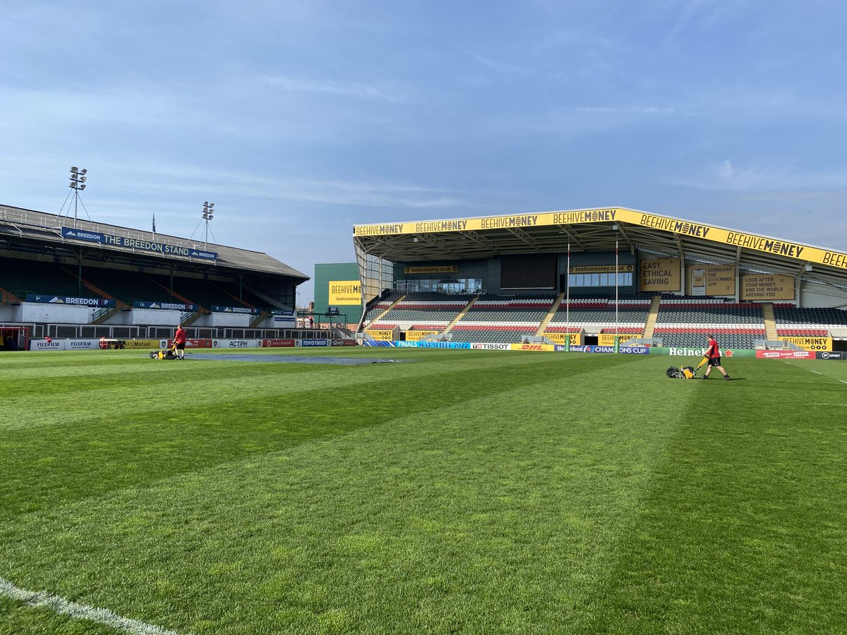 Final preparations <a href="/LeicesterTigers/">Leicester Tigers</a> Mattioli Woods Welford Road underway.  Looking forward to welcoming our friends <a href="/ASMOfficiel/">ASM Rugby</a>.  Should be a great atmosphere #LEIvASM🏉 #COYT👊