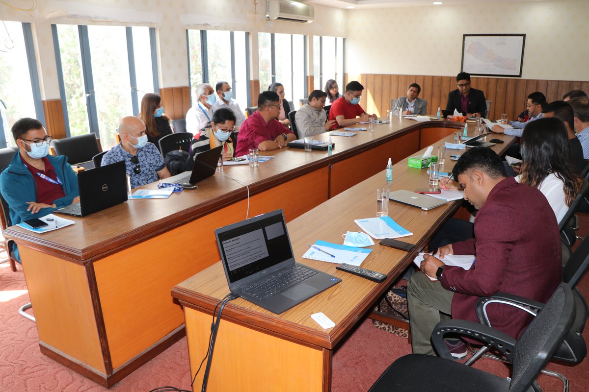 NDRRMA_Nepal's tweet photo. Held the introductory meeting of "SAJAG Nepal: Preparedness &amp; planning for the mountain hazard and risk chain in Nepal" on 15th April, 2022 at NDRRMA. https://t.co/Qao8OlDDBh