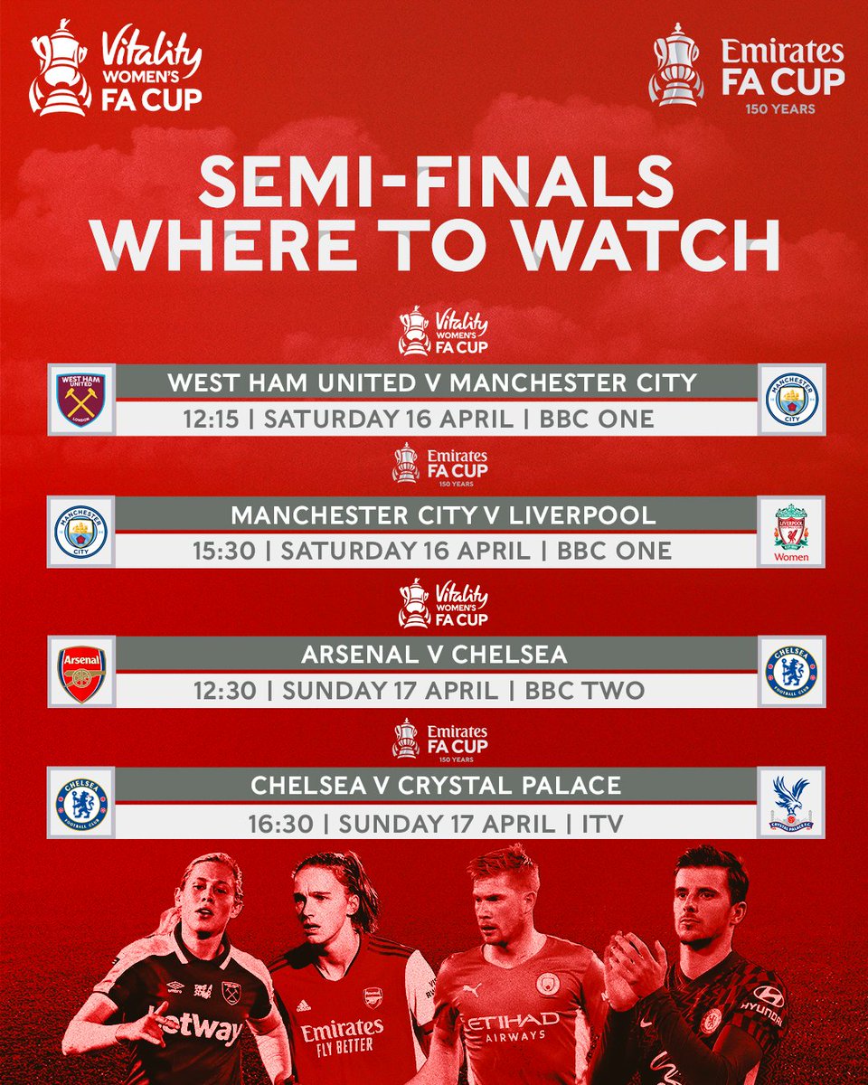 EmiratesFACup's tweet photo. Your weekend plans = sorted.

#EmiratesFACup @VitalityWFACup https://t.co/2GKGGc07qf