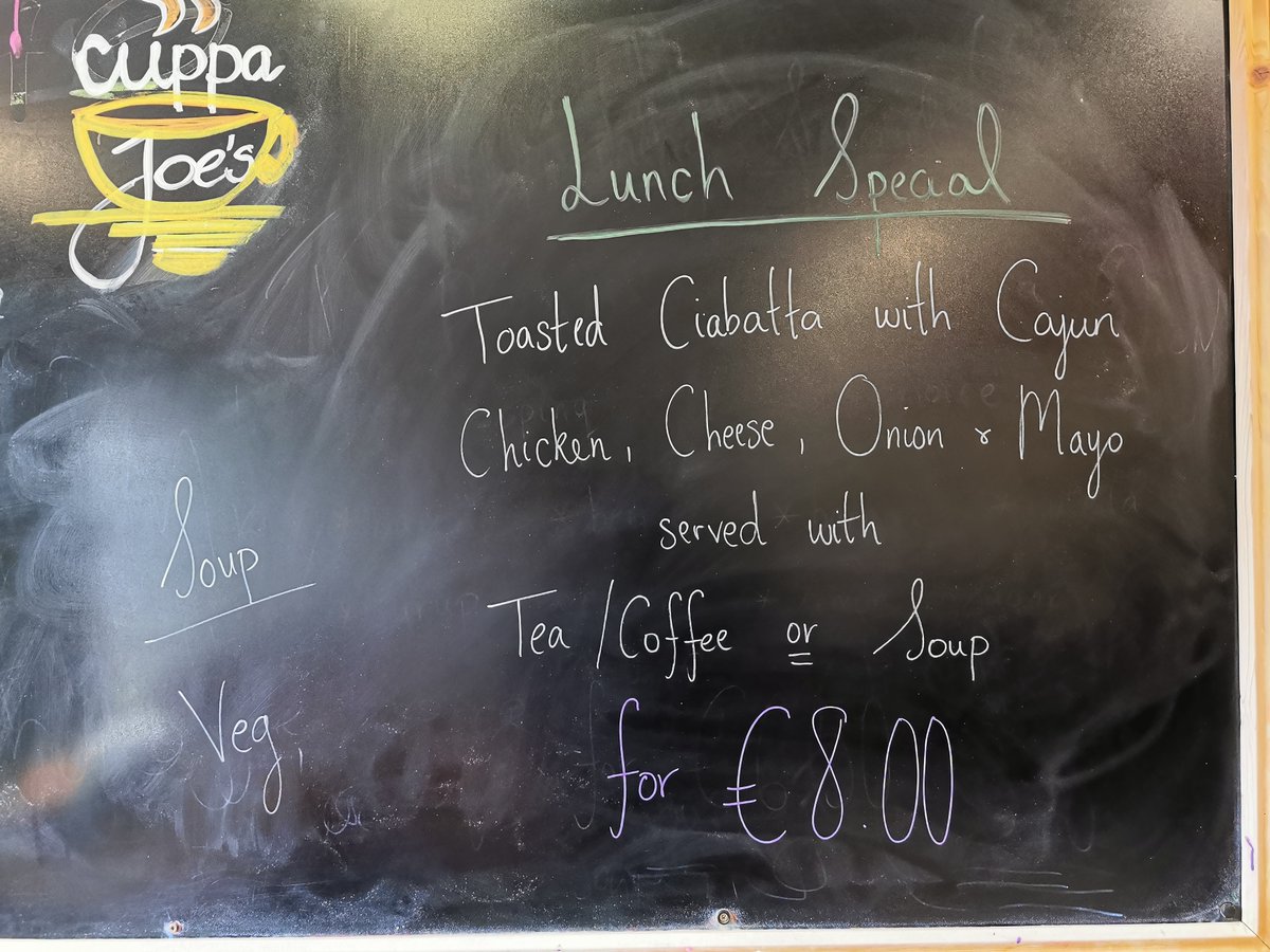 JoesCuppa's tweet photo. Saturday's special available until 5pm. We will be closing today at 5pm and reopening on Tuesday at 8am, happy Easter to all and see you Tuesday morning https://t.co/QcIqBbRfKx