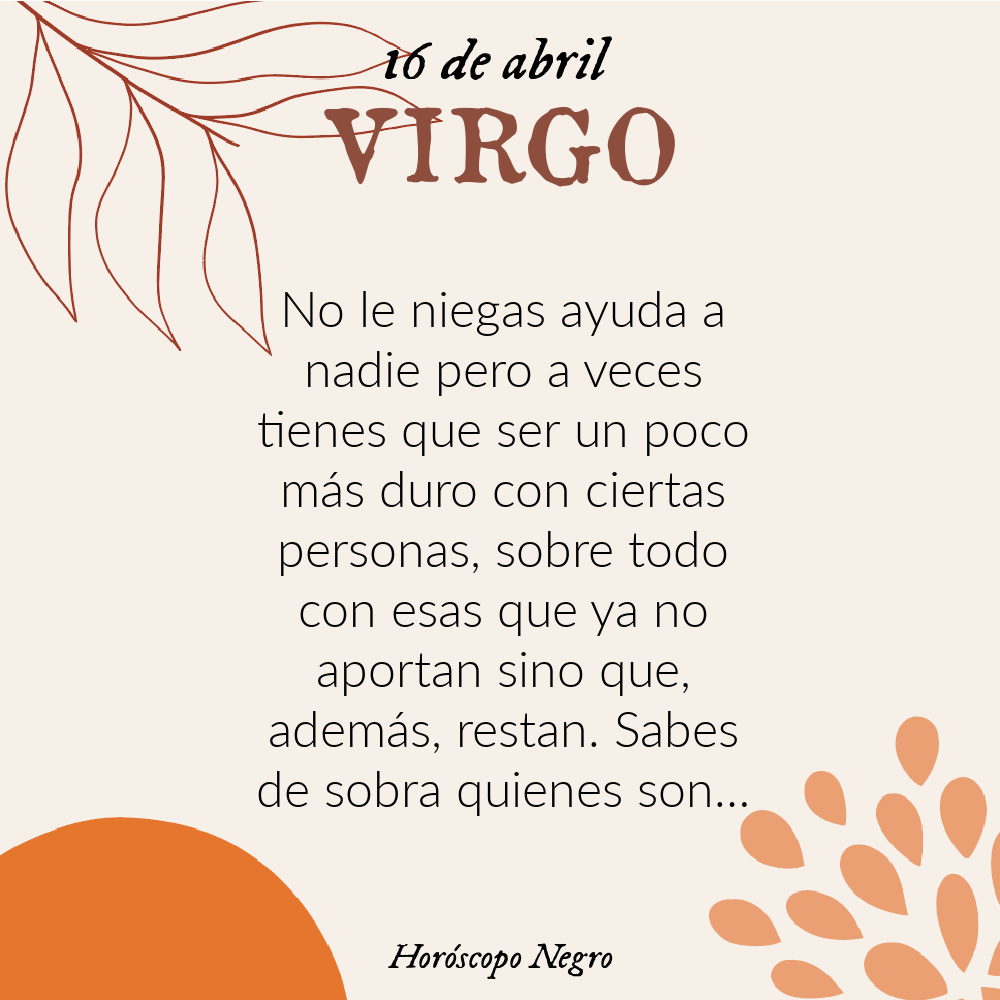 ✨♍✨ #virgo #horoscoponegro