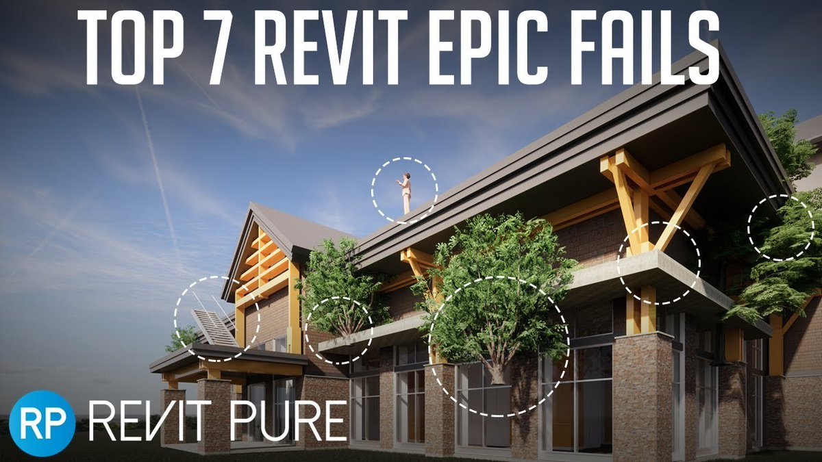 perogar_BIM's tweet photo. "Top 7 Worst Epic Fails in #Revit" Vídeo del canal de #YouTube de @RevitPure en el que Nicolas Catellier nos cuenta en 8 minutos los 7 fallos más relevantes al usar Revit como modelador.
#BIM #modeling #modelador
https://t.co/6jGkcYO8qT https://t.co/kakNDN9xtj