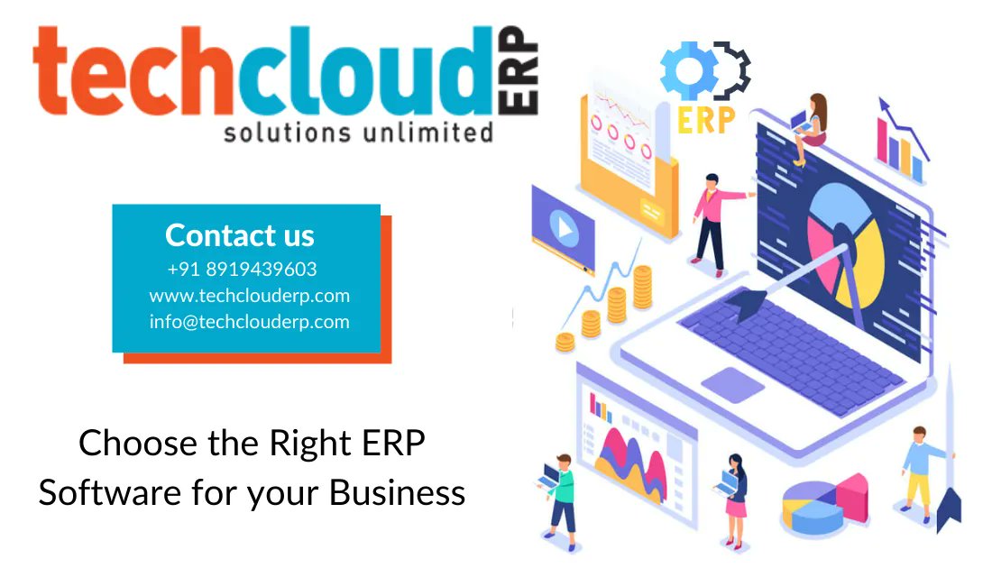 TechCloudERP's tweet photo. Tech Cloud ERP works in close proximity with the #business community and understands the process of a business. #TechCloudERP customizes your business easily and provides you the #flexiblesoftware, by which you can manage all the departments from a single platform. https://t.co/dW8Y1hMxrs