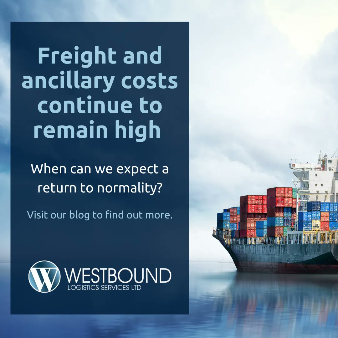 WestboundCN's tweet photo. Freight and ancillary costs continue to remain high and Covid is only further adding to these difficulties. As the catalyst for global supply chain disruption, price levels have increased considerably. 

Visit our blog to find out more: https://t.co/EZ2UpaWET5

#globaltrade https://t.co/IED2RfLc7L