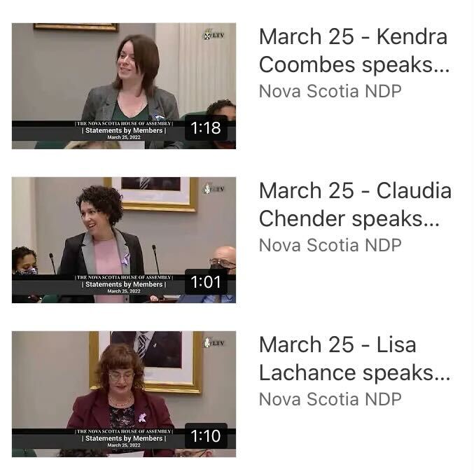 NSNDP's tweet photo. Got some downtime this weekend? We've got you covered with a playlist of highlights from the NSNDP caucus in the legislature.

▶️ WATCH: https://t.co/8mVAfFIsu7

#nspoli https://t.co/CrFbCoFsso