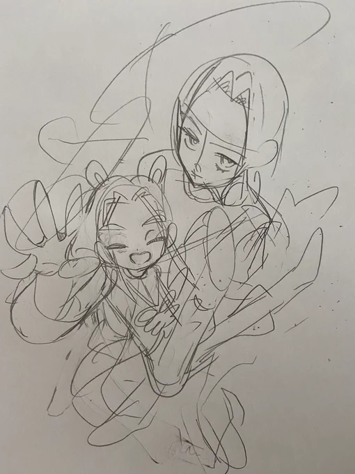 #このタグを見た人はラフ画とその完成絵を見せる 