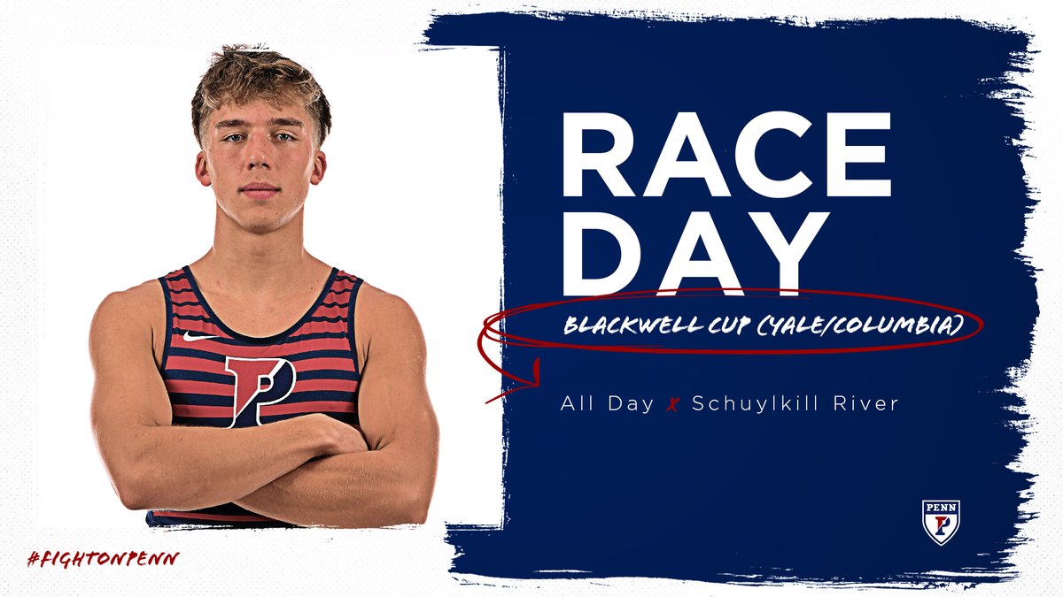 pennhwtrowing's tweet photo. 𝙍𝘼𝘾𝙀 𝘿𝘼𝙔

We got Columbia and Yale on the Schuylkill in just a few hours. 3V8 at 9:20, 2V8 at 9:40, Blackwell Cup on the line in the 1V8 race at 10:00!

📰https://t.co/IiD3oKQtyj

#FightOnPenn 🔴🔵 https://t.co/0mHKtCA59E