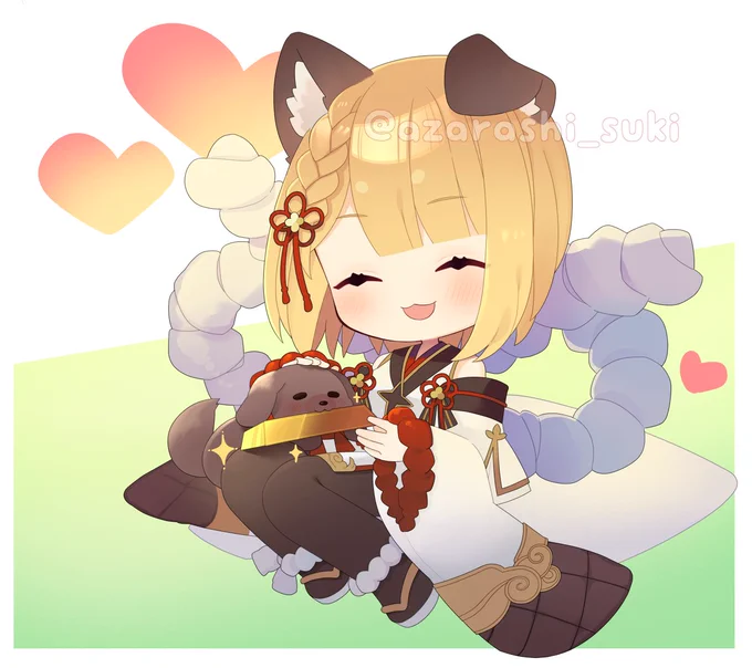 ヴァジラちゃんとヒヒイロカネ。skebのリクエストありがとうございました～! 