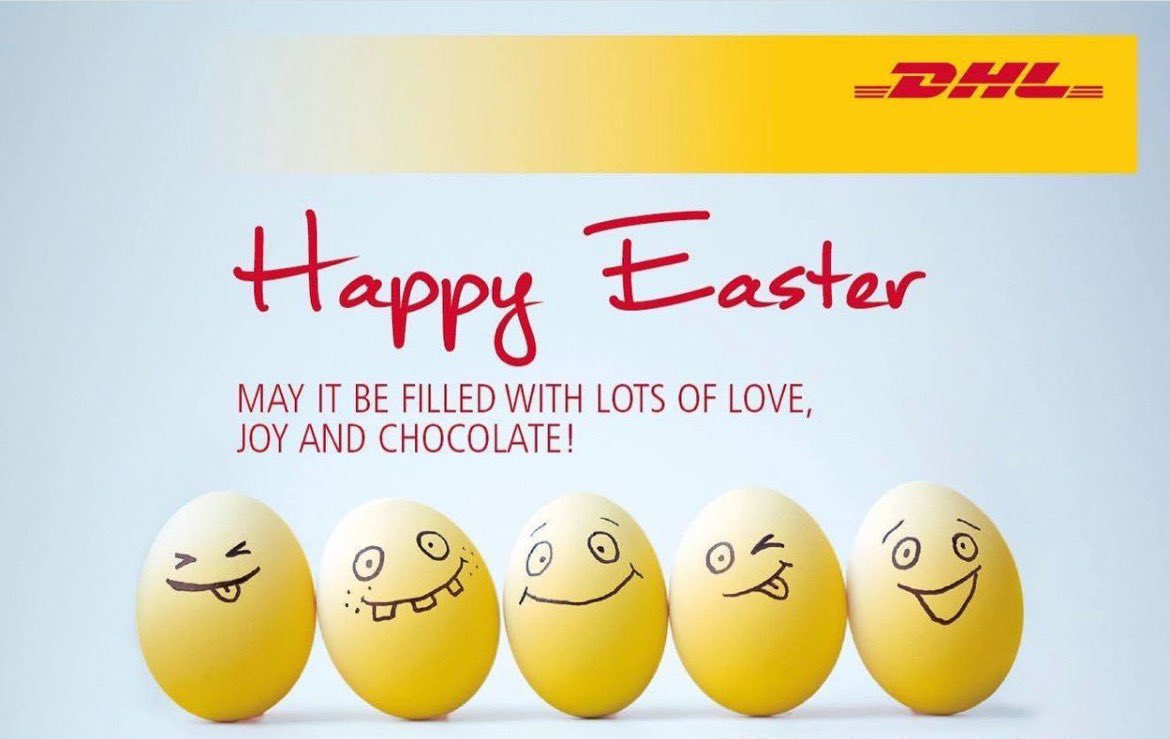 MarkusReckling's tweet photo. #HappyEaster #dhlexpress https://t.co/PuQ4b0YzLJ