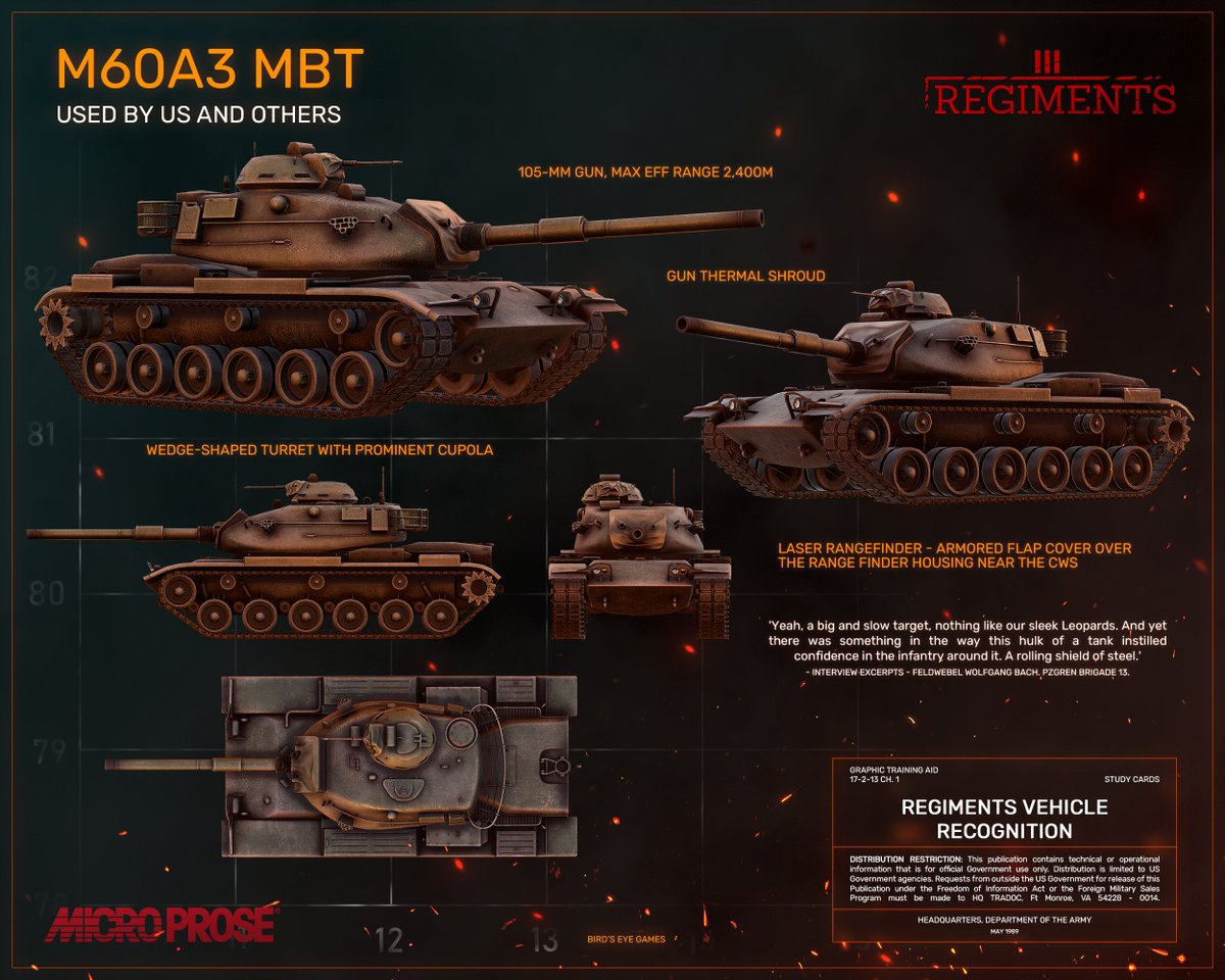 RegimentsRTS's tweet image. Continuing with the US Vehicle Recognition Cards series, let's take a look at the American vehicles themselves.
#screenshotsaturday #microprose #pcgaming #gamedev #madewithunity