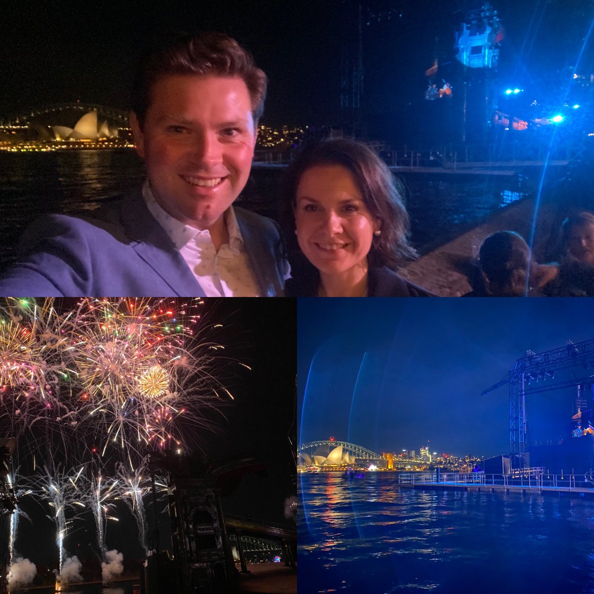 scottfarlow's tweet photo. Nearly fourteen years ago in the intermission of @PhantomOpera I plucked up the courage to express my affections to @PenGeorgeFarlow. Very blessed to be back, at a different location, with her as my wife. #operaharbour https://t.co/3PglTmQ2zr