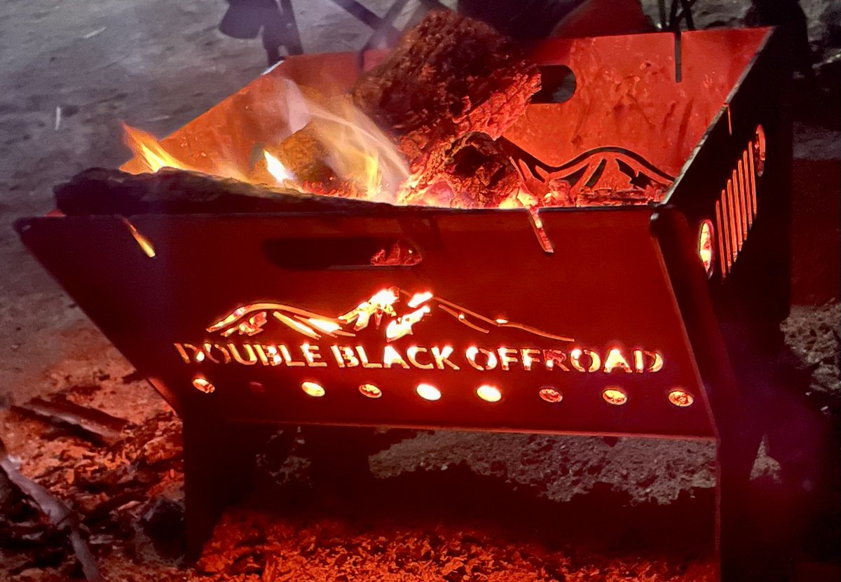 How’s the serenity? Fire pit courtesy of #DoubleBlackOffRoad