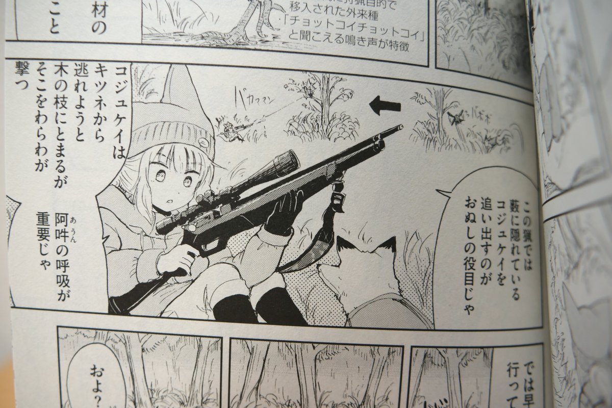 バトル漫画で銃は扱いにくい…といった話があるようですので、僕はほのぼの日常ケモミミ漫画に銃を出して行きますね 