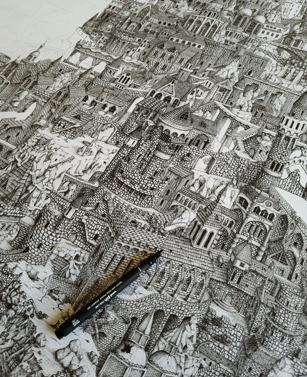 SethiusArt's tweet photo. Posting #Castle everyday for a month. Day 1
#art #brisbane https://t.co/1Hfz8FA7Ia