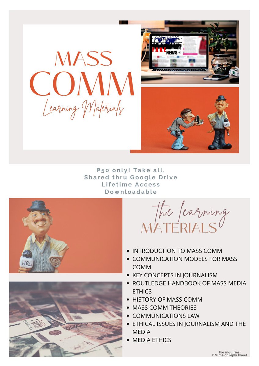 hoely_twice's tweet photo. Not #TWICE related tweet ‼️

Who's a Mass Comm/Ba Communications college student or an upcoming comm student? I have here some learning materials that will surely help you 🧡 Dm me for more info 🤍 Please help me spread 🥺 thank you https://t.co/FcHSjeJr5c