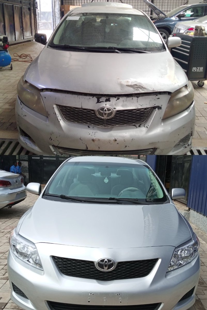 autotimepremium's tweet photo. A client drove in a 2010 Toyota Corolla for total-body restoration @autotimepremium and got this outcome โจ
Just tell us what you want and we will make it happen๐
Hit us up for any #automobilerepair
โ 09088926398
๐ฒ 09088926399
#WantMoreWithMSport
#AbujaTwitterCommunity https://t.co/z990BI1HiP