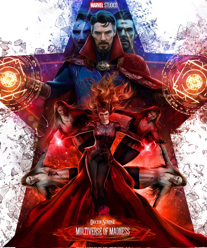 vr_mcu's tweet photo. #DoctorStrangeInTheMultiverseOfMadness New Poster Looks 🔥😈🔥 https://t.co/KcPgj96bxV