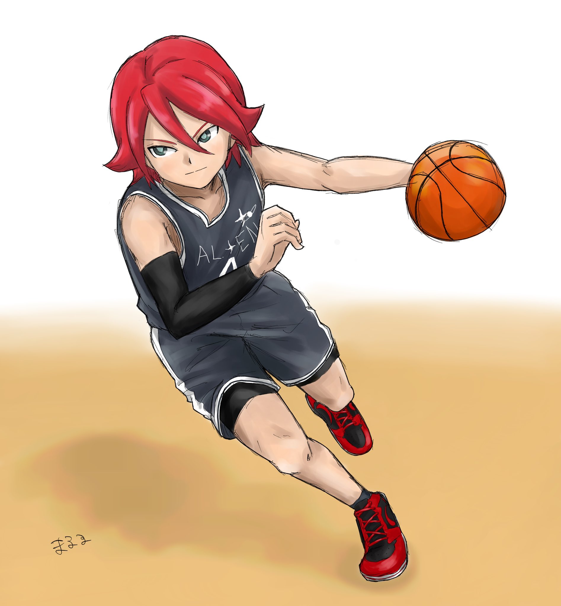 まるる 固ツイ参照 きょうのお絵かき まるるの好きを詰め込んだらこうなりましたw サッカー少年も好きだけど リアだと バスケやってる男性はカッコよく見えます ゲームルールは知らん 基山は何やらせても上手いと思うんだ イナズマイレブン