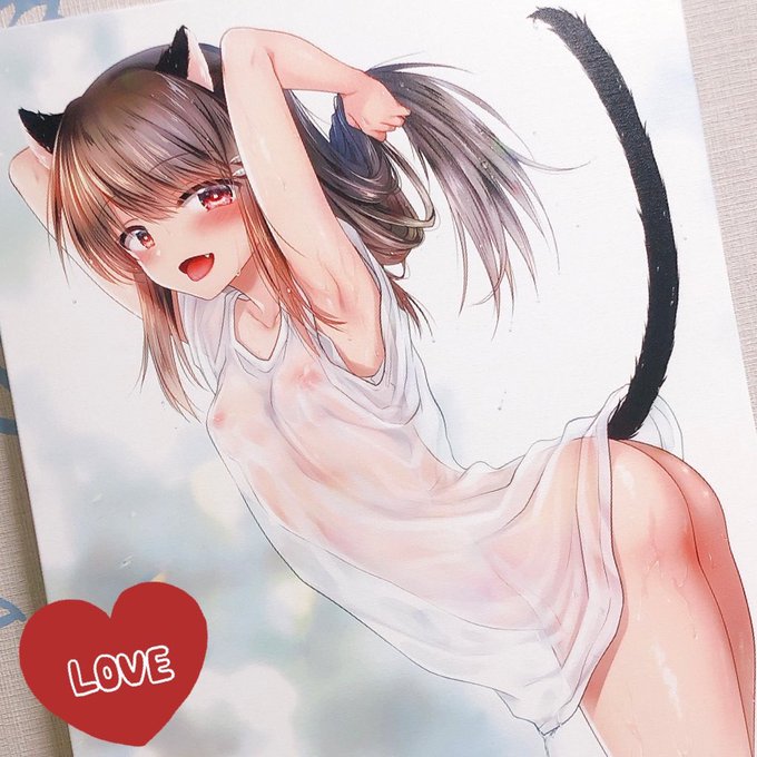 コミティア&amp;コミ1で出すキャンバスですー!濡れ透け💕
全部に直筆サイン入れます🥰🥰 