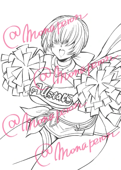 #皆さん線画と塗った後を見せてください
やるやる～!! 