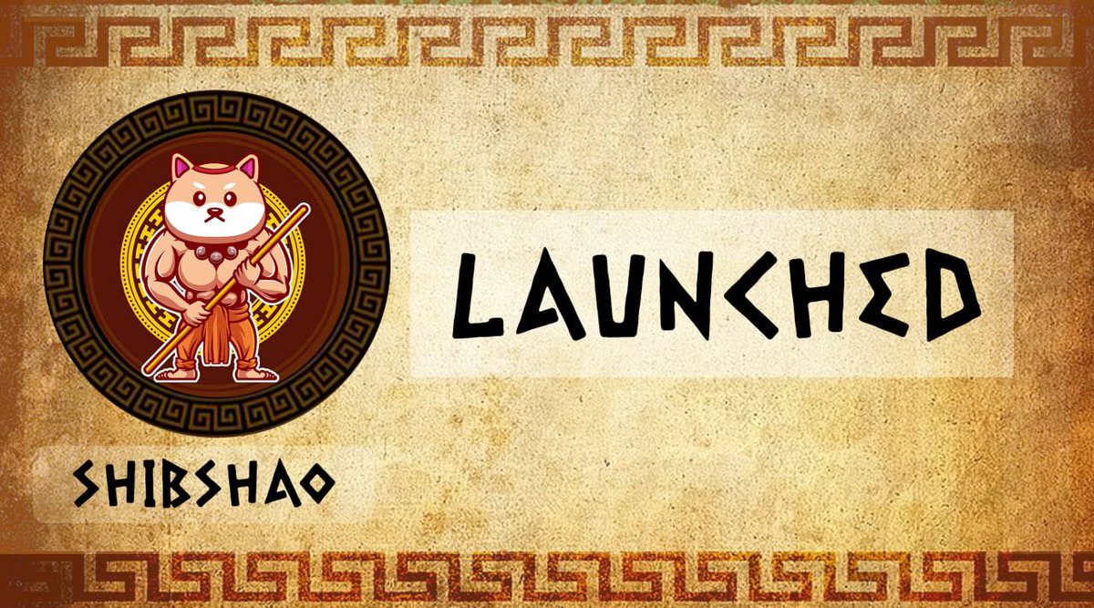 ShibShao's tweet photo. Launched!
CA: 0x7F861bA43865d238157D92d872E2c769f7c9f697
Dextools: https://t.co/XyEMk5v87i https://t.co/yCU6rDXtH4