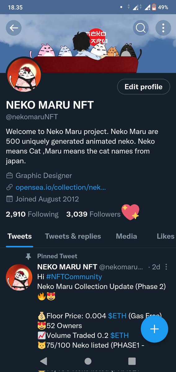 nekomaruNFT's tweet photo. Aaaaaaah! Neko hit 3k followers today 😭 Thank youu so much for your kind support my community! 

Love you all NFT fam 🥰💪😻🤗🤗🤗🤔❤️🥳🥳 

#NFTCommunity https://t.co/2TFQToWWMk