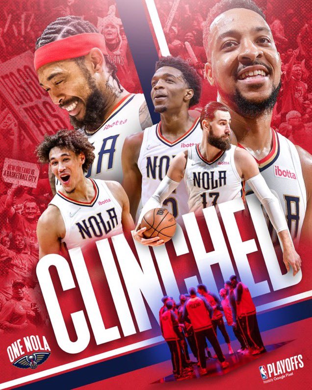 zip2rich's tweet photo. @PelicansNBA great, gutty win. welcome to the playoffs. https://t.co/Yw8YpgShEx