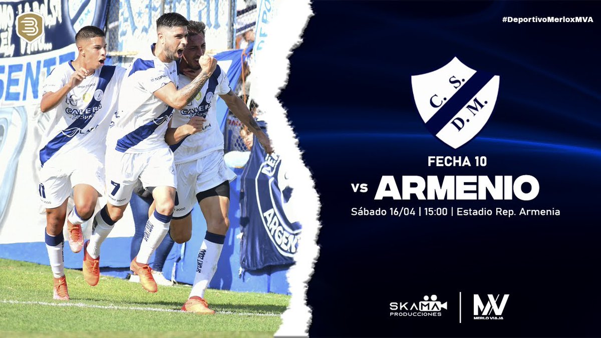 MerloViajaOk's tweet photo. ¡Hoy juega el #charro y lo ves en #MerloViaja!⚽
🔹 El conjunto de Leonel García busca seguir sumando en su visita a #IngenieroMaschwitz
⏰ Sumate desde las 15hs a la previa del encuentro
🇫🇮 #DeportivoMerlo vs #DeportivoArmenio 🇦🇲
https://t.co/7tfG9FRzDv https://t.co/TNqG70mNLu