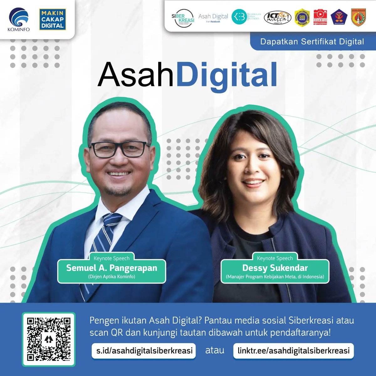 massanjar_'s tweet photo. Saka Milenial bersama Humas &amp; Informatika @Pramuka_Jateng bersama Siberkreasi Meta Indonesia, https://t.co/Dat86QEWKZ Turnbackhoaxid &amp; mitra Siberkreasi mengadakan kegiatan Asah Digital dibulan Puasa,simak infornya &amp; sebarkan

 https://t.co/fu6bhhWkRu ada menu Kelas Asah Digital https://t.co/rHiTNsoN24