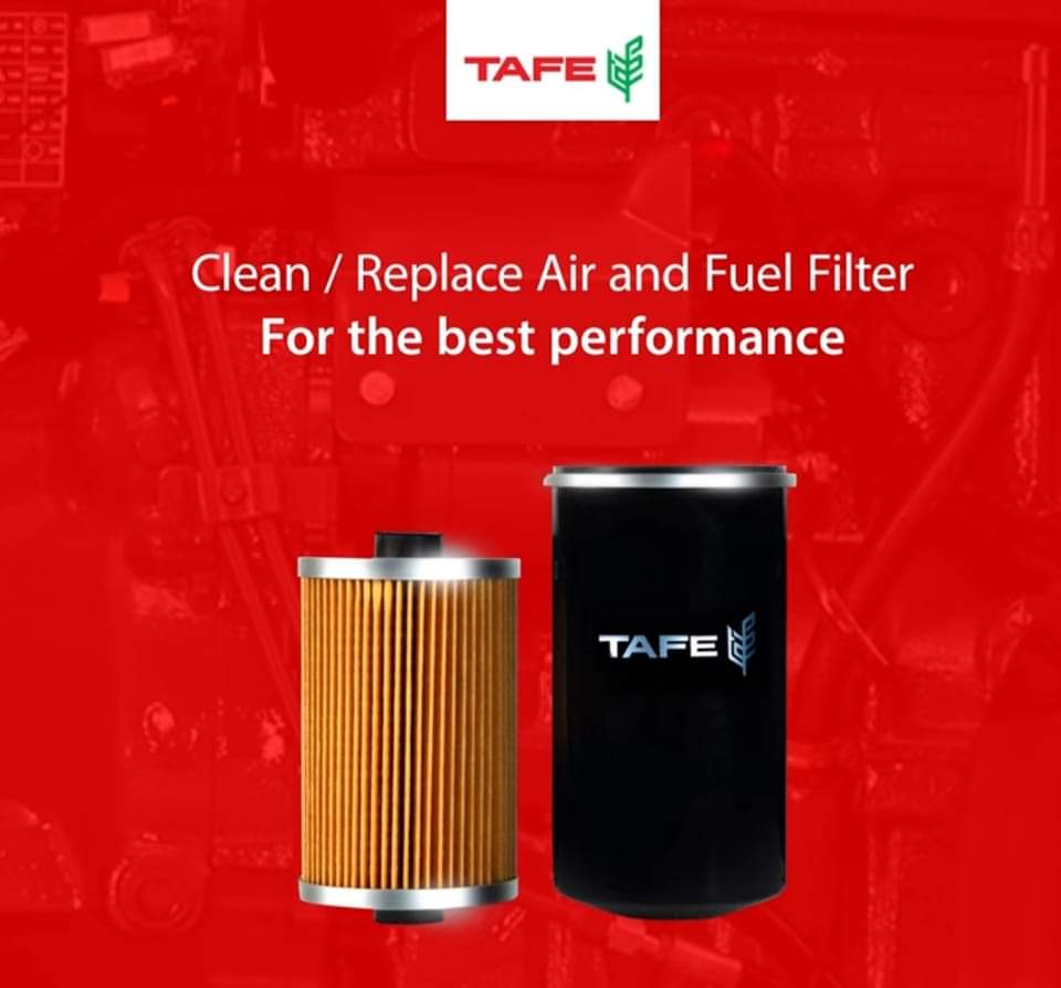 AmtecTafe's tweet photo. Increase your #tractor performance and life by periodically cleaning and replacing your tractor Air and Fuel Filter. Regular service ensures an improved life span of your tractor and better fuel efficiency

#TAFE  #TAFEGeniune #MaintenanceTips #FarmTips #Farming #DailyMaintenance https://t.co/lNZ2Bxdy1c