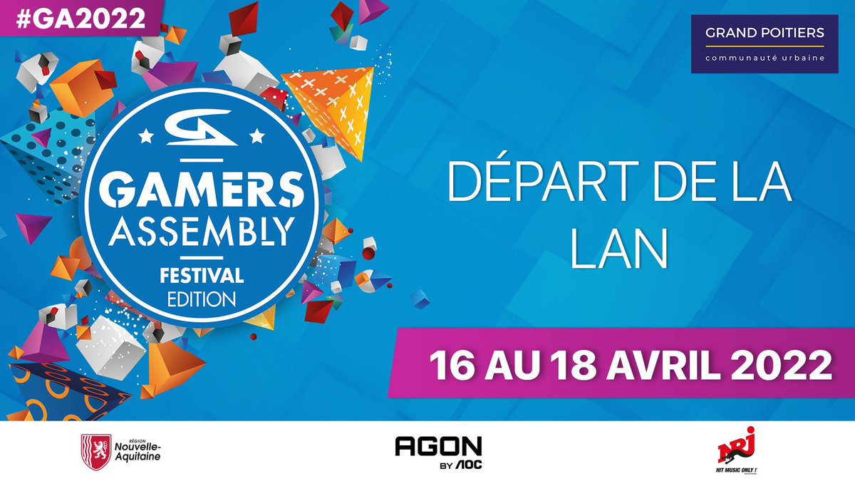 BenoitTirant's tweet photo. 🎮 💥 C’est parti pour la vingt-deuxième édition de la #GamersAssembly Festival édition !
Très bon festival à toutes et à tous ! ✨
#JeuVidéo #NouvelleAquitaine #SoGames #GA2022 #Poitiers
@GamersAssembly @al_rousset @HazouardMathieu https://t.co/BXbkQxUnd4