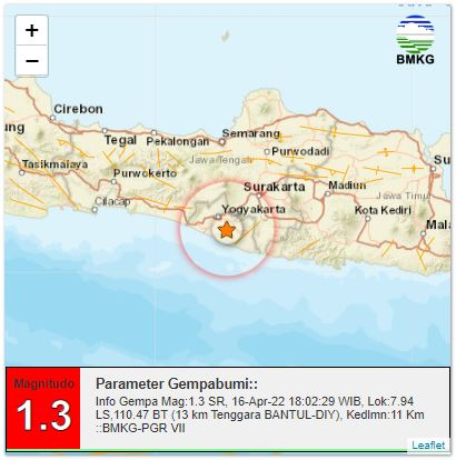 daryono_eq_talk's tweet photo. Aktivitas gempa kecil petang tadi di zona Sesar Opak, Yogyakarta menjadi bukti bahwa sesar ini aktif. https://t.co/86ylwLYOpW