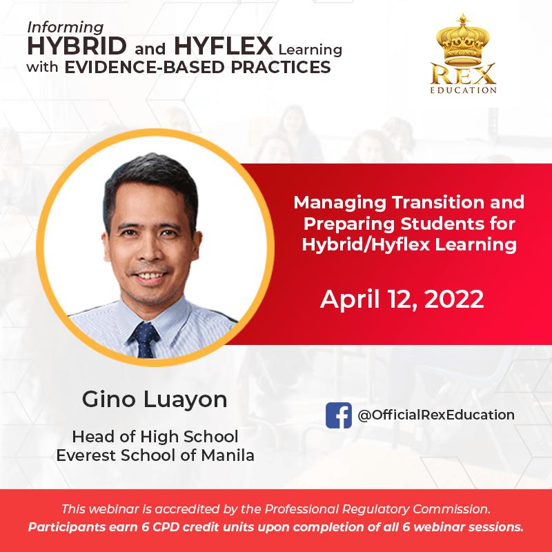 Was blessed to have shared our learning experience at Everest International Academy, we belong to the few schools that have started F2F and for us, hybrid classes, early this year.  <a href="/_rexeducation/">REX Education</a>