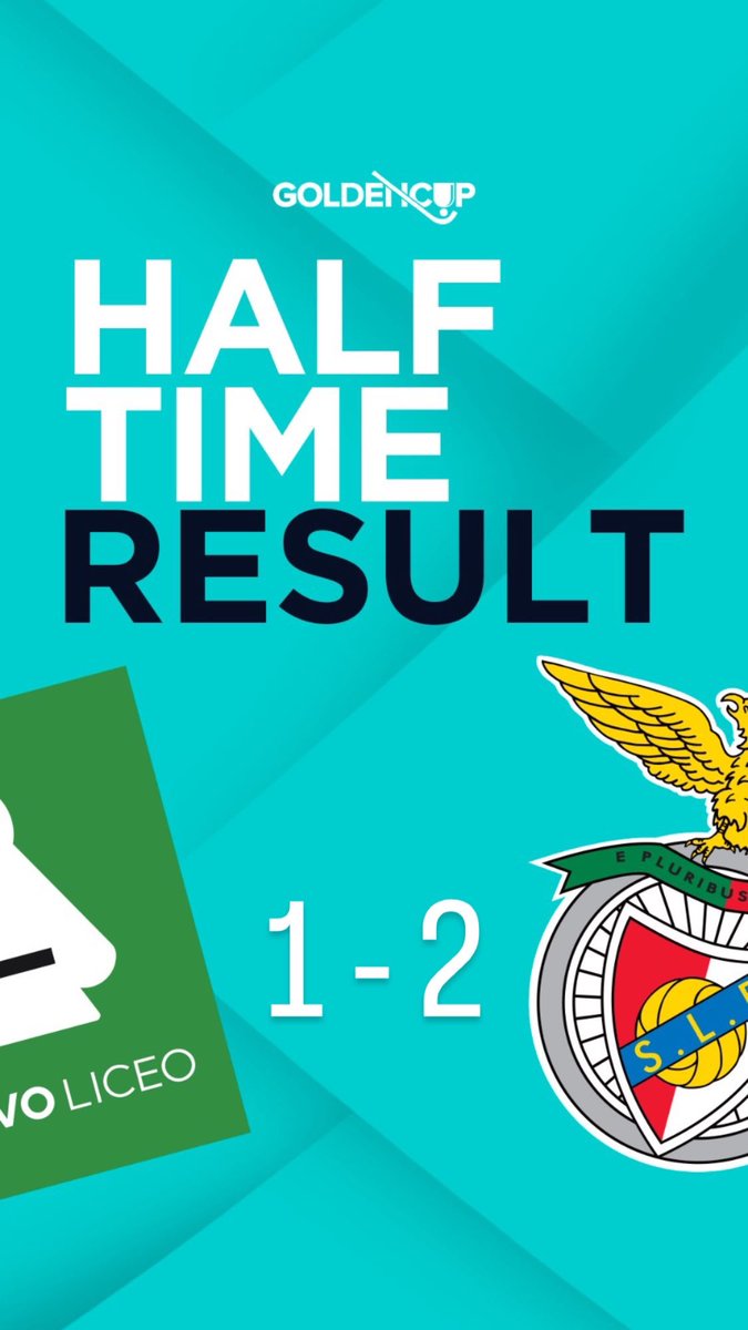 HALF TIME SCORE  1 - 2
SEMIFINALS 

<a href="/HockeyClubLiceo/">Hockey Club Liceo 🥬</a>  🆚 <a href="/SLBenfica/">SL Benfica</a> 

 🏆Golden Cup 
 💻Esport3 &amp; ZeroZero website
 📍Palacio de los Deportes de Riazor 
 🍀Good Luck

#GoldenCup #GCup #elitehockey #morethanagame #letsskatetogether #rinkhockey