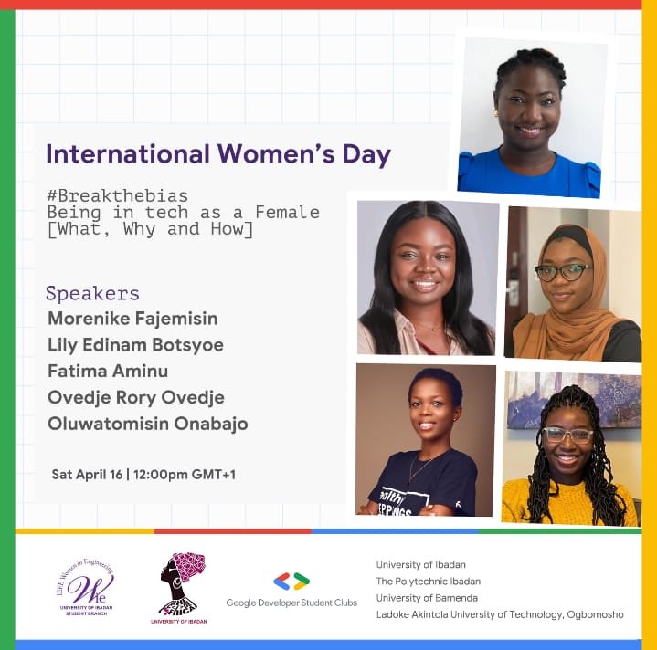 opeomole's tweet photo. I’m so excited to be part of this event.
We’re currently live on YouTube.
https://t.co/ma7q36R6ed
It’s definitely going to be an impactful session so you should be part of this. See you there☺️👉🏽👈🏽
#IWD22 #Breakthebias #IWDIB2 https://t.co/M8gtkhRkX7