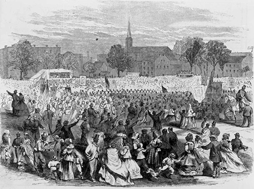 Today in History: slavery is abolished in the District of Columbia by President Abraham Lincoln, 1862 #otd #tih loc.gov/item/today-in-…