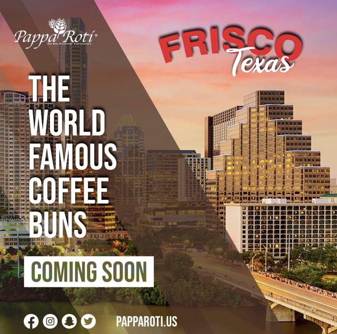 PappaRotiUS's tweet photo. The World Famous Coffee Buns are Coming Soon to Frisco Texas. #Frisco #CoffeeLovers https://t.co/aIwMFkhSJs